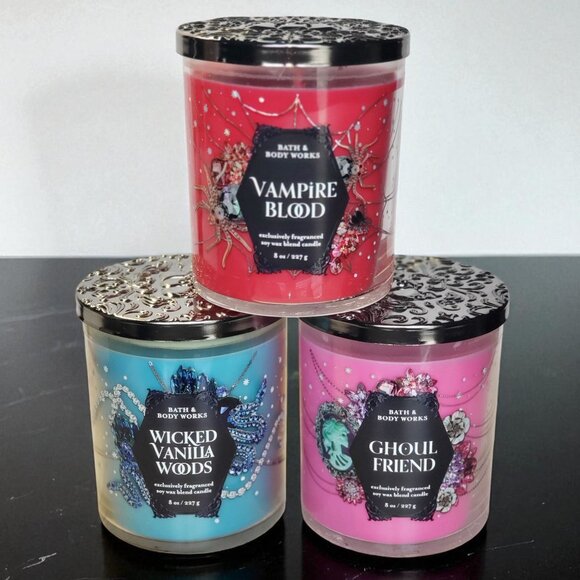🆕Bath & Body Works Halloween 1-Wick Candles Collection Bundle/Lot - Picture 1 of 7